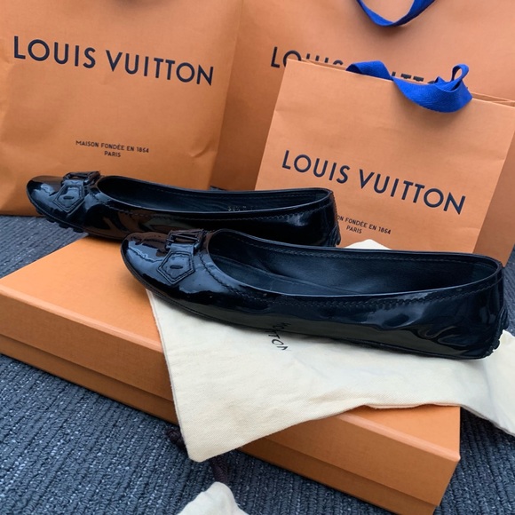 Louis Vuitton Vernis Black Ballerina Flats  - 38.5 - Picture 9 of 11